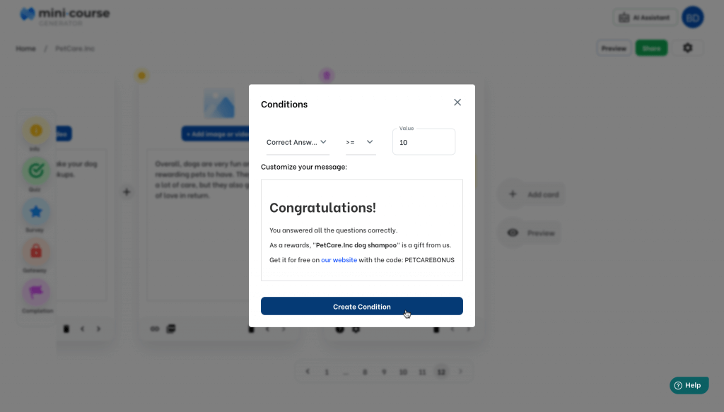Mensajes condicionales en Youtube